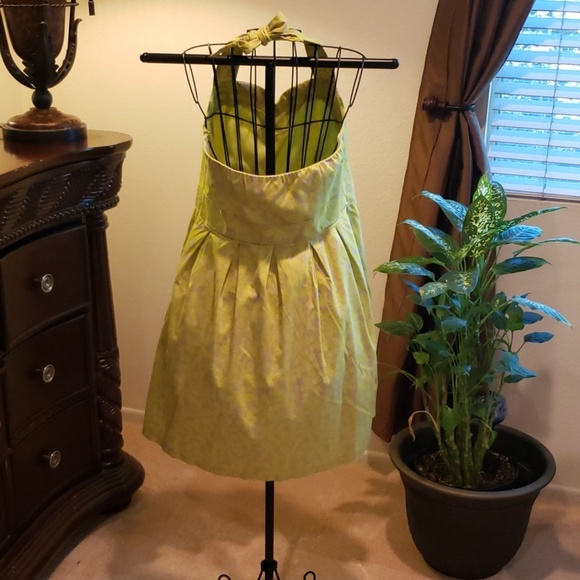 Lane Bryant Pretty Spring Green Halter Dress - Picture 2 of 7